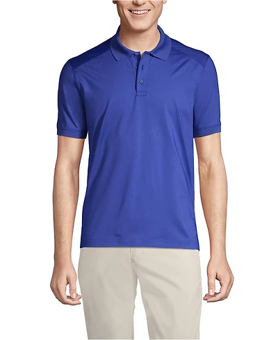 Lands' End Men's Big Short Sleeve Rapid Dry Active Polo Shirt