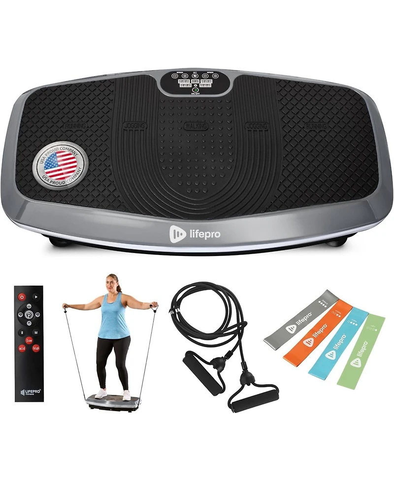 Lifepro Hovert 3D Heavy Duty Vibration Plate Machine – Sturdy Dual Motor Platform with Lateral & 3D Motion – Full Body Workout for Stren