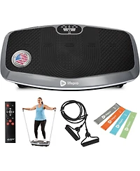 Lifepro Hovert 3D Heavy Duty Vibration Plate Machine – Sturdy Dual Motor Platform with Lateral & 3D Motion – Full Body Workout for Stren
