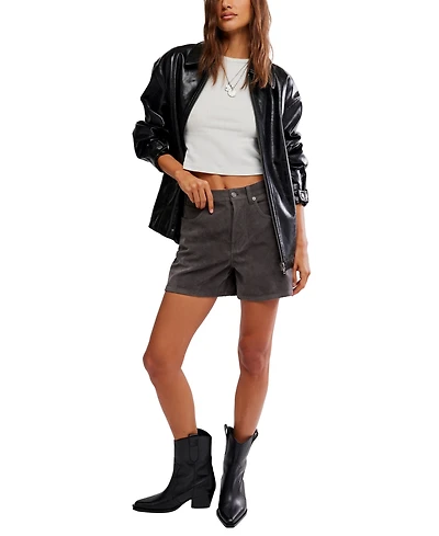 Free People Women's Tippi Faux Suede Shorts