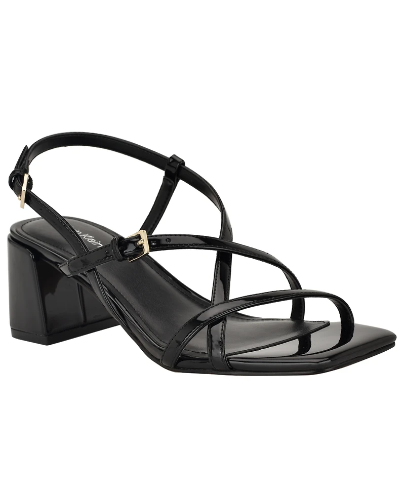 Calvin Klein Women's Pandy Strappy Block Heel Sandals