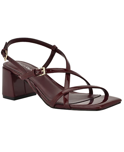 Calvin Klein Women's Pandy Strappy Block Heel Sandals