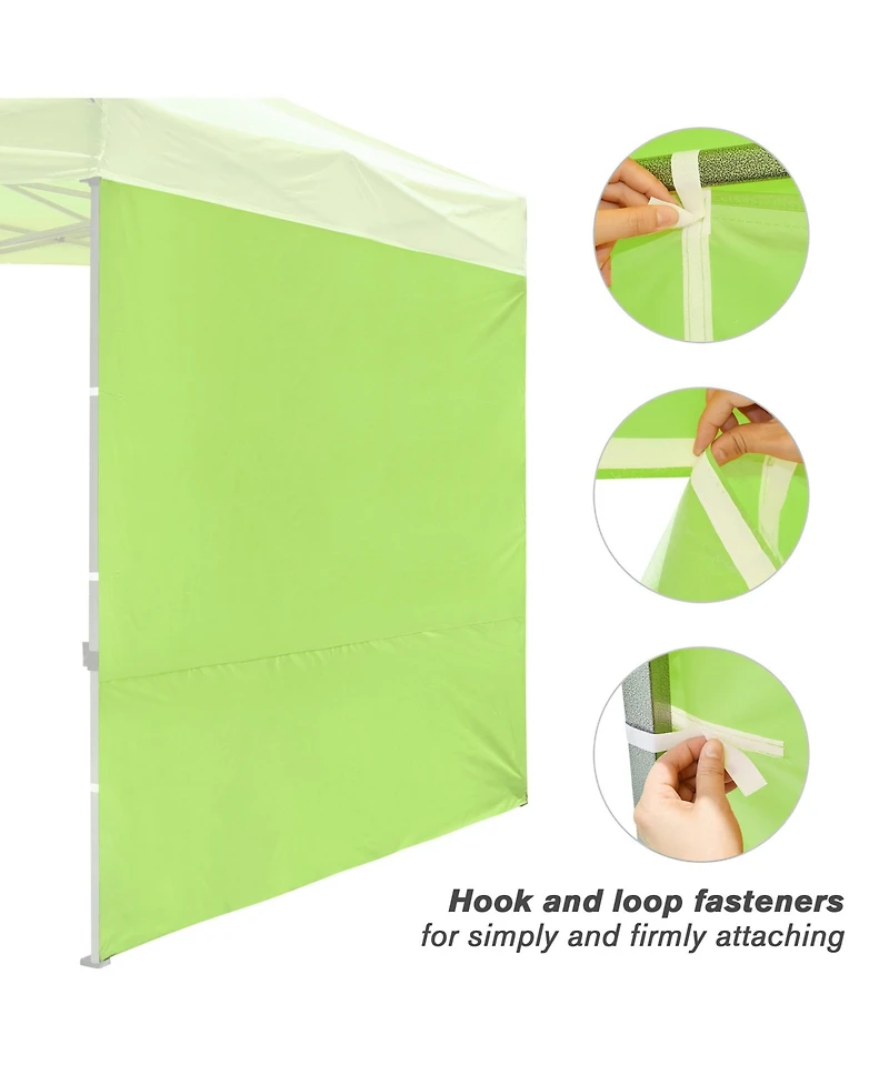InstaHibit Set of 4 Sidewall UV30+ Fits 10x10ft Canopy Tent Zipper Outdoor Party