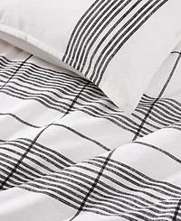 Tommy Hilfiger Brooklyn Heights Stripe Cotton -Pc. Duvet Cover Set