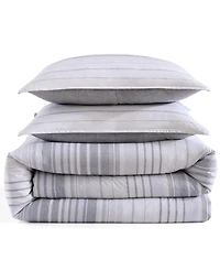 Tommy Hilfiger Bold Stripe Textured Cotton 3-Pc. Comforter Set, King