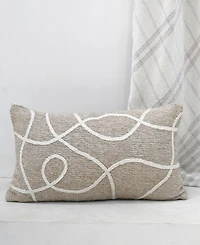 Vibhsa Linden Street Handwoven Decorative Pillow, 14" x 24"