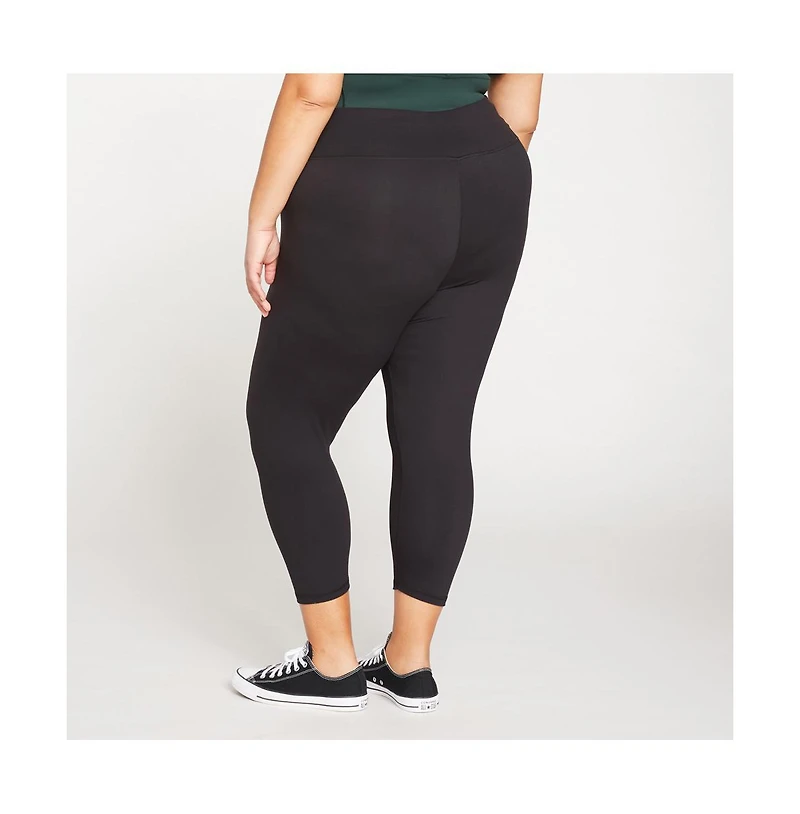 Universal Standard Womens Plus Next-to-Naked Cropped Legging