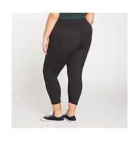 Universal Standard Womens Plus Next-to-Naked Cropped Legging