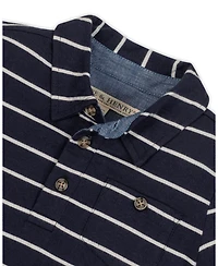 Hope & Henry Little and Big Boys' Organic Short Sleeve Jersey Polo