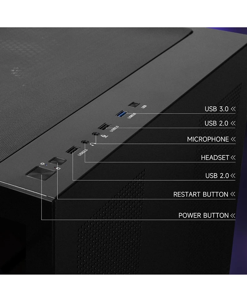 Ipason Gaming Desktop: Nvidia Rtx 5060 8G, Amd Ryzen 5 9600X, 32GB DDR5 Ram, 1TB Ssd, Liquid Cooling - Prebuilt Gaming Pc with Wi-Fi & Rgb
