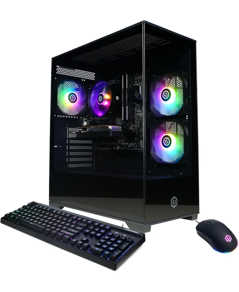 Ipason Home & Gaming Desktop - Amd Radeon Rx 6400 4G, Ryzen 5 5500, 16GB Ram, 500GB Ssd, Win 11 - Ready for Everyday Use & Light Gaming
