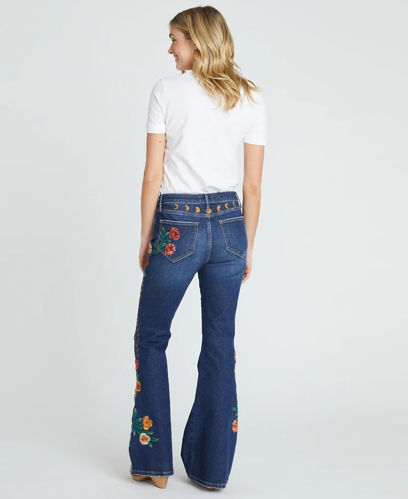 Driftwood Women's Farrah X Hazel Hallucination Embroidered Jeans