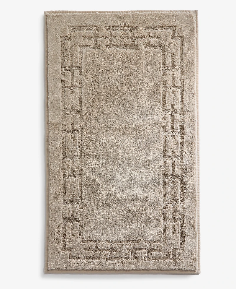 Hotel Collection Sculpted Chain-Link Cotton Bath Rug, 20" x 34", Exclusively at Macy's
