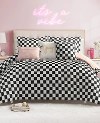 Juicy Couture Checkerboard Reversible -Pc. Comforter Set