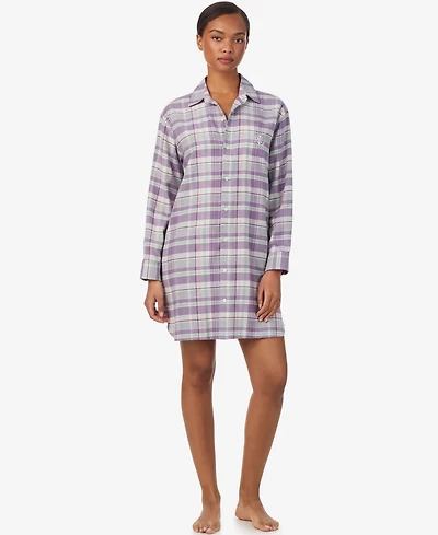 Lauren Ralph Women's Long Sleeve Sleepshirt