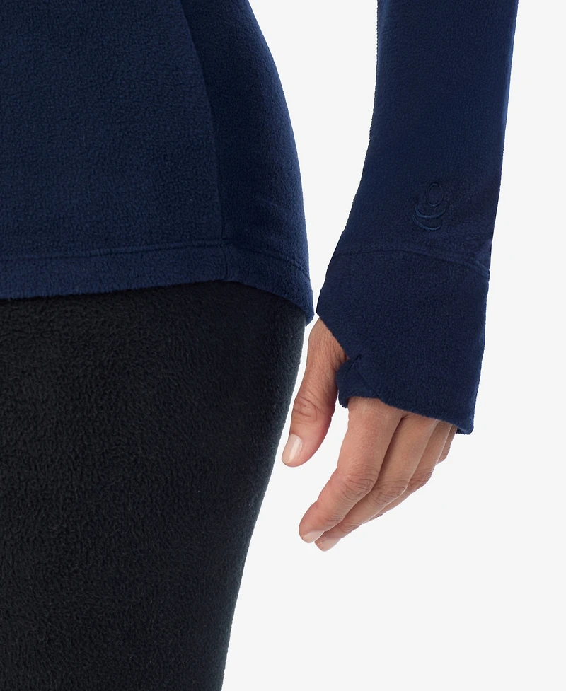 Cuddl Duds Women's Long Sleeve Half-Zip Hoodie