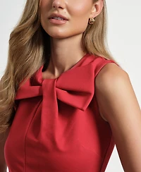 Isaac Mizrahi Women's Sleeveless Swingy Bow Dress