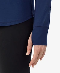 Cuddl Duds Women's Scoop Neck Long Sleeve Top