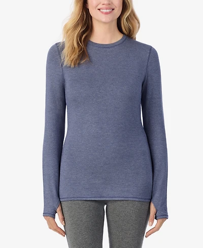 Cuddl Duds Women's Long Sleeve Crew Neck T-Shirt