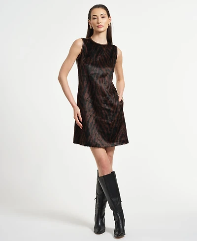 Isaac Mizrahi Women's A-line Crewneck Shift Dress