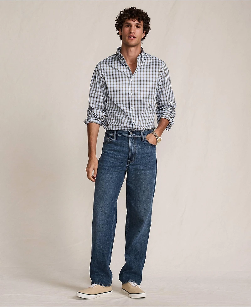 Lands' End Men's Rigid Relaxed Tapered Jean