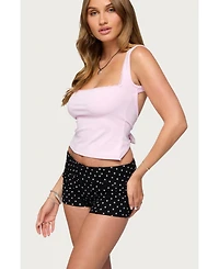 Edikted Womens Fae Square Neck Open Back Top