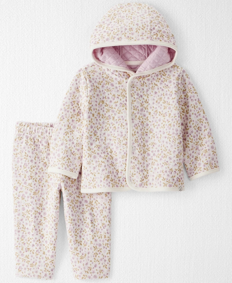 Little Planet by Carter's Baby Girls 2-Piece Long Sleeve Cardigan and Pants Set