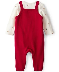 Carter's Baby Boys 2-Piece Gingerbread T-Shirt and Overalls Set