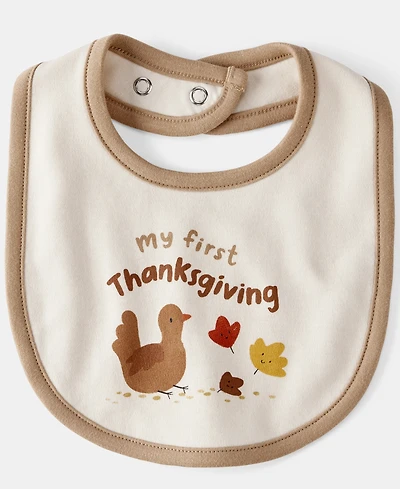 Carter's Baby Boys or Baby Girls My First Thanksgiving Teething Bib