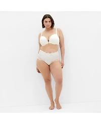 City Chic Plus Smooth & Front Close Cotton Push Up Bra