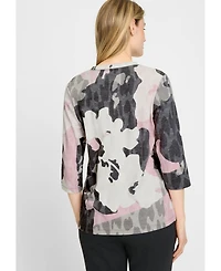 Olsen Women's 100% Cotton Printed T-Shirt