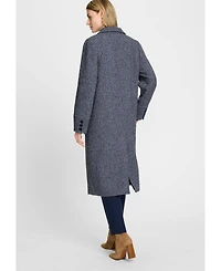 Olsen Wool Blend Herringbone Coat