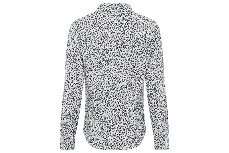 Olsen Women's Minimal Leopard Print Shirt