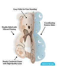 Freestanding 3D We Can Bearly Wait Centerpiece Table Decorations