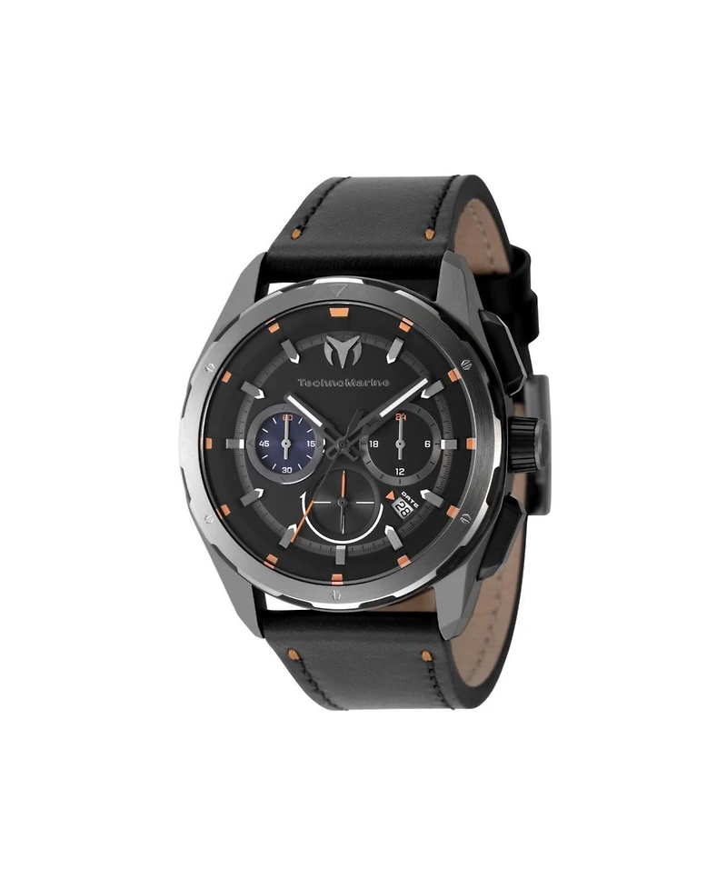Technomarine Men's Tm-318087 Ocean Quartz Black Dial Watch