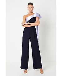 Coast Women's Bow One Shoulder Wide Leg Jumpsuit