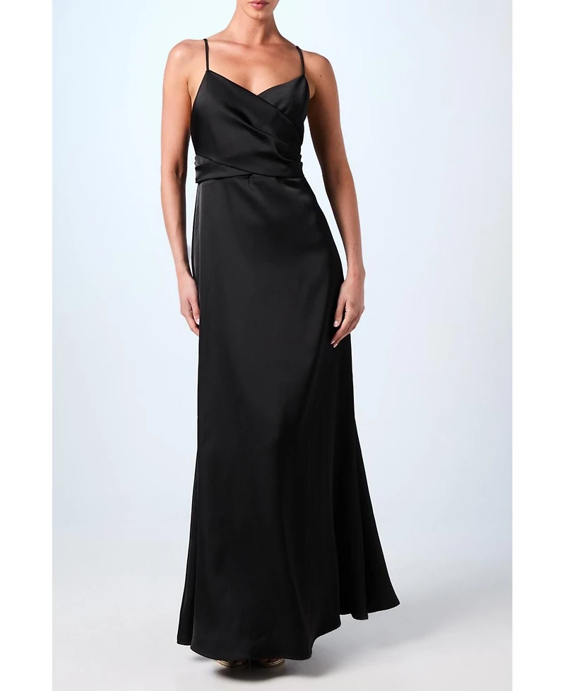 Coast Women's Wrap Waist Satin Cami Bridesmaids Dress