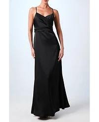 Coast Women's Wrap Waist Satin Cami Bridesmaids Dress