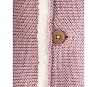 Carter's Baby Girls Sherpa-Lined Cardigan