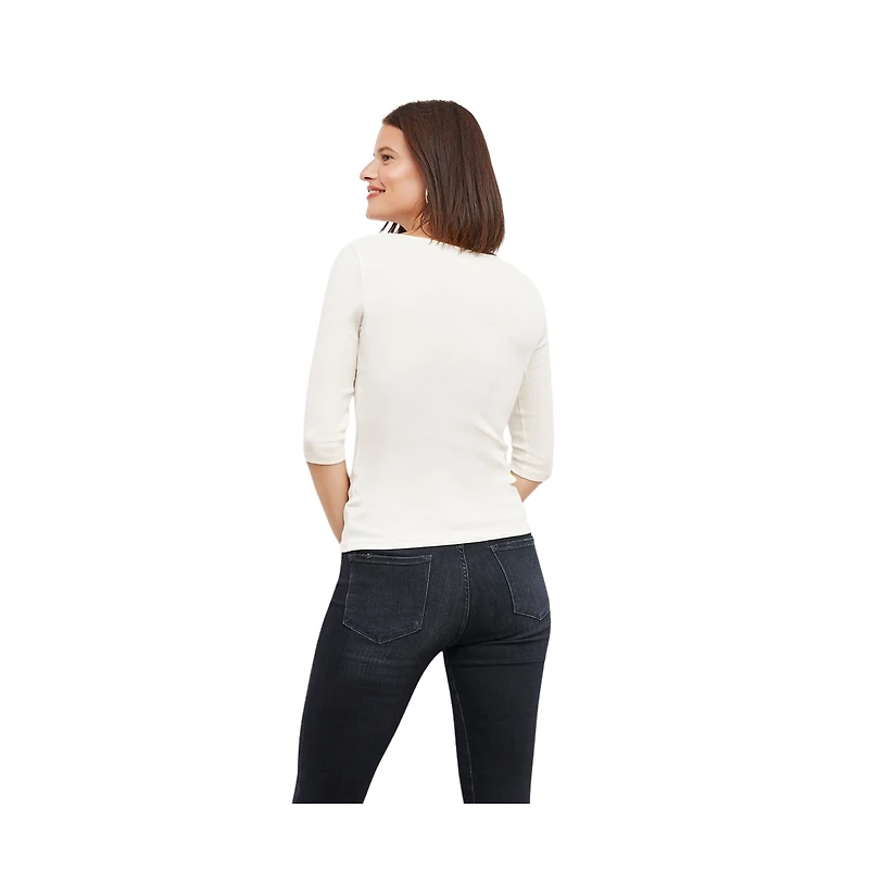 M.m.LaFleur Women's Soyoung T-Shirt - Organic Ribbed Pima Cotton