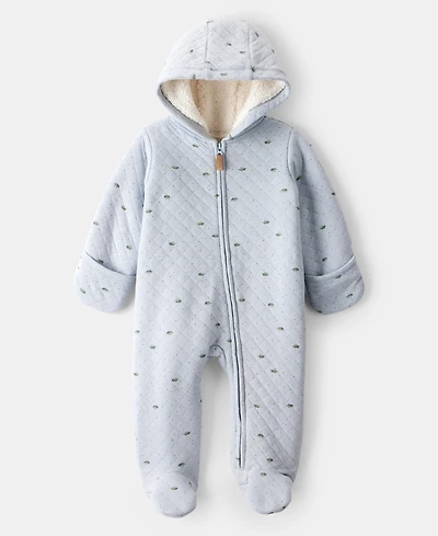 Carter's Baby Boys Long Sleeves Dinosaur Print Jumpsuit