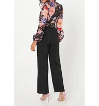 Coast Blouson Sleeve Pintuck Wide Leg Jumpsuit