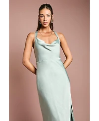 Oasis Women's Satin Bridesmaids Dress