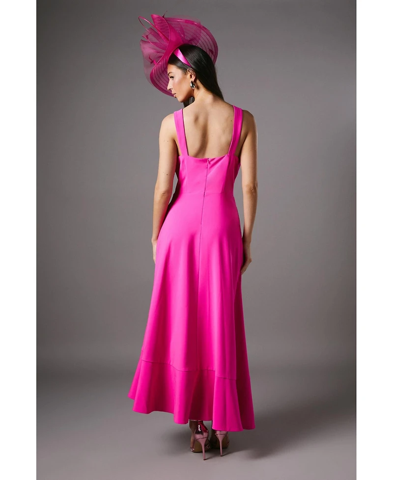 Coast Women's Strappy Crepe Corsage Midi Dress