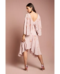 Coast Embellished Frill Cape Midi Dress