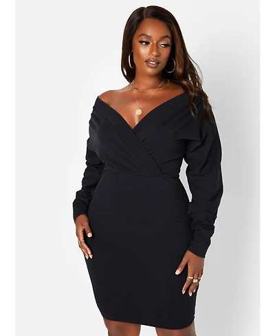 Msgd Women's On Your Mind Cotton Mini Bodycon Dress