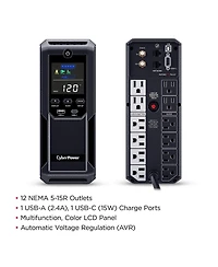 CyberPower CP1350AVRLCD3 1350VA/815W Sinewave LCD Mini-Tower Ups System