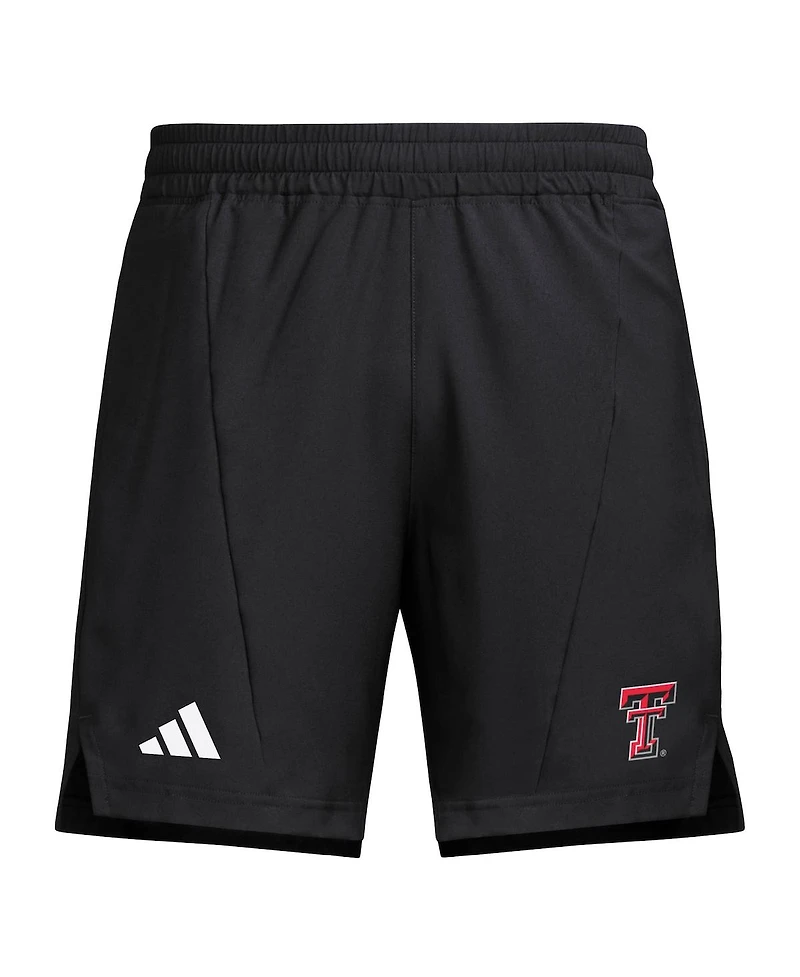 Adidas Men's Black Texas Tech Red Raiders Program Woven Training Shorts