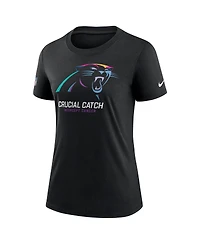 Nike Women's Black Carolina Panthers 2024 Nfl Crucial Catch Tri-Blend T-Shirt