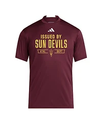 Adidas Men's Maroon Arizona State Sun Devils 2025 Training Performance Team T-Shirt